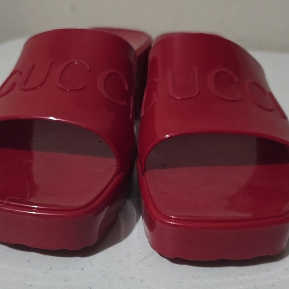 Gucci Red Women's Slide Sandals - Picture 13 of 13